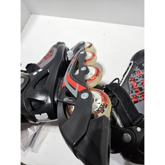 Bladerunner Inline Roller Skates Youth Adjustable Size 5-8 Black Red - Picture 13 of 16